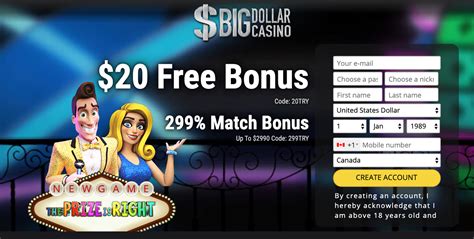 big dollar casino no deposit bonus april 2020